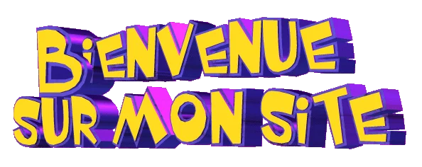 Gif Bienvenue sur mon site